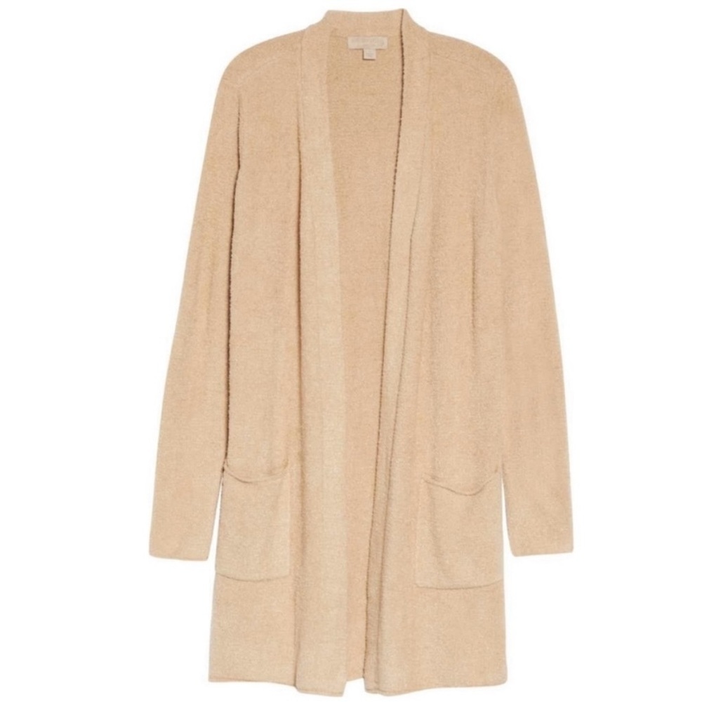 Barefoot Dreams CozyChic Lite Longline Lounge Cardigan Tan Size XL